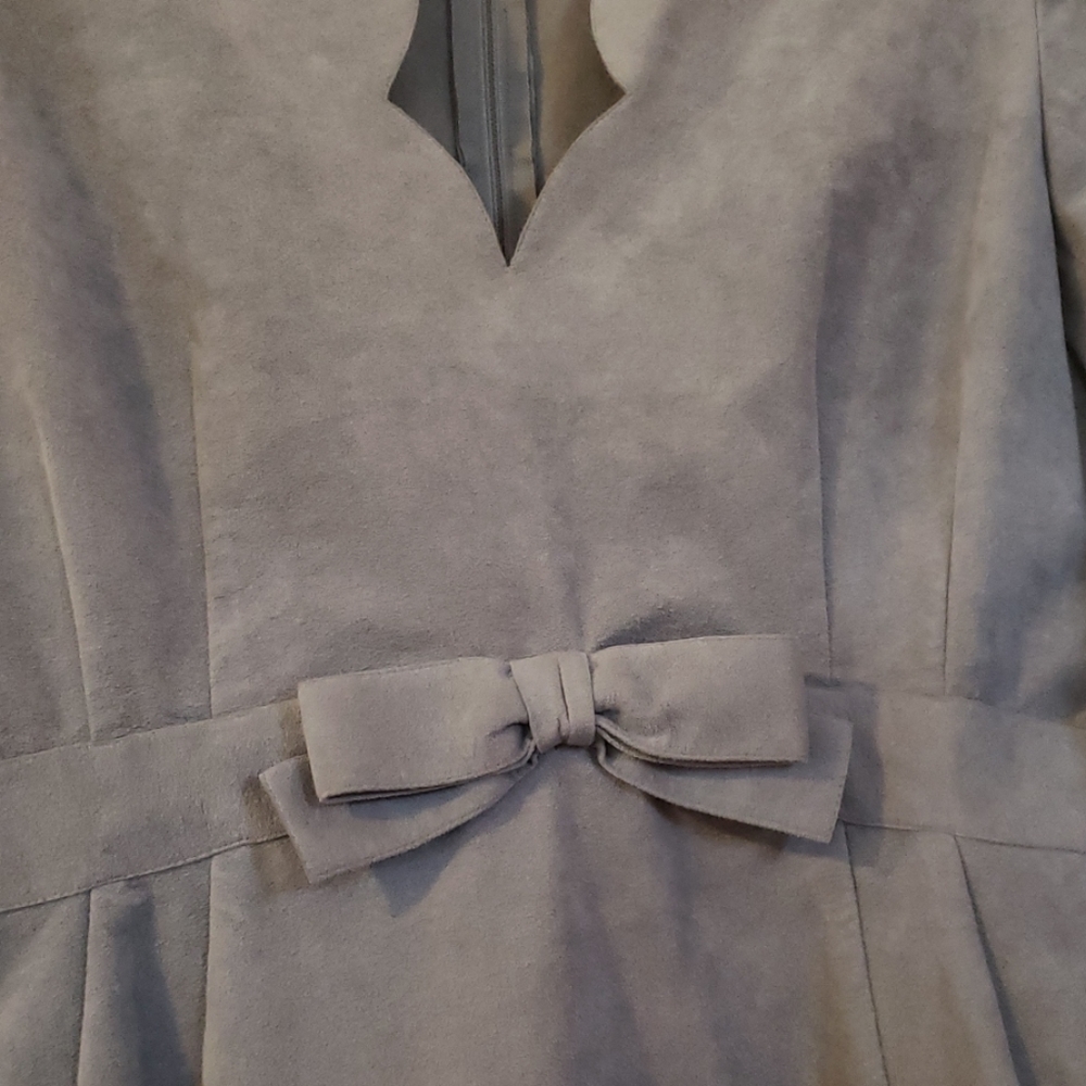 Vintage dress Mollie Parnis ultra suede - Picture 6 of 8